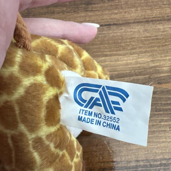 Bean Sprouts Giraffe Plush 7" STRETCH GAC Great American Fun Stuffed Beanie Toy - Picture 5 of 8